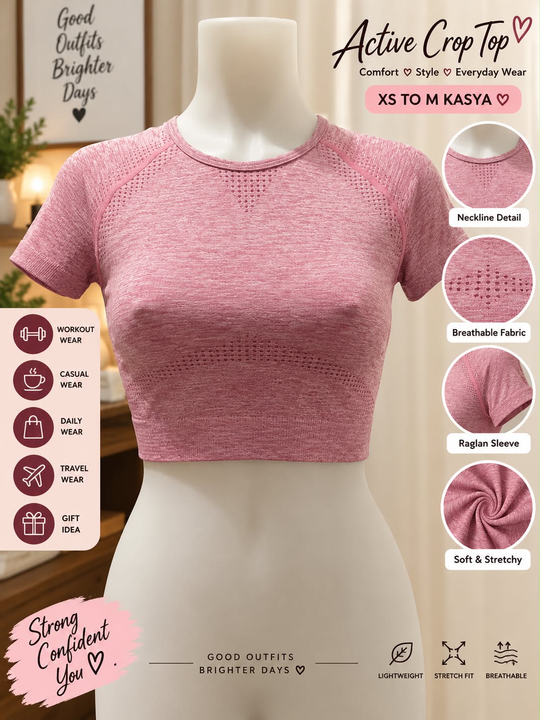 Active crop top