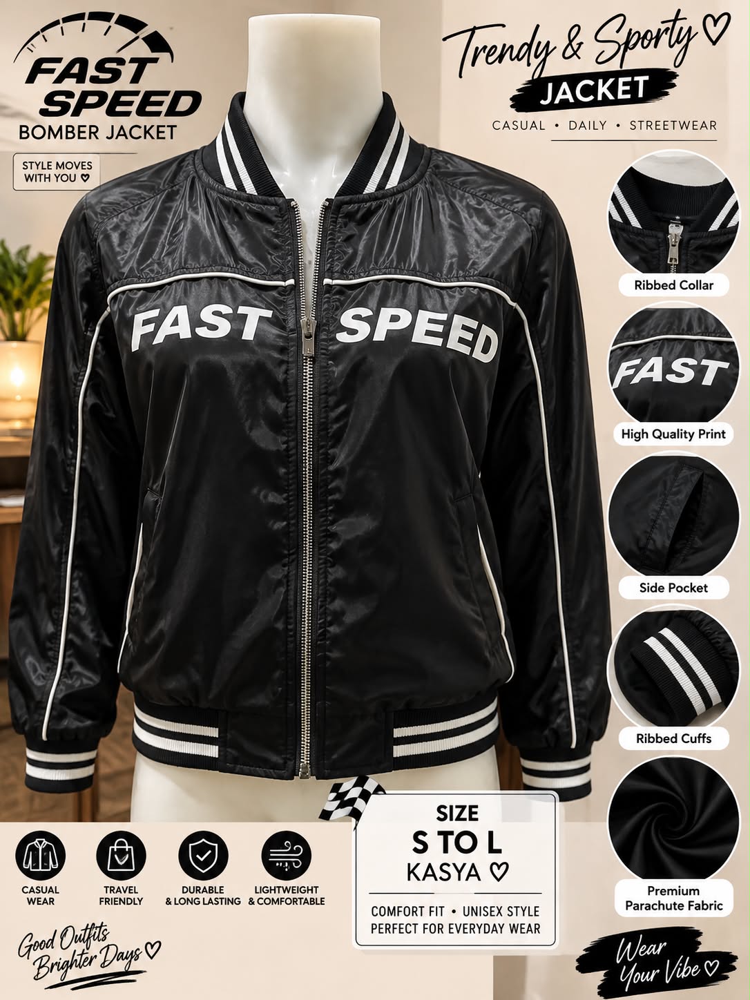 Fast Speed bomber jacket