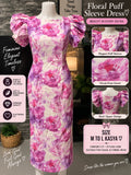 Floral puff sleeve dress