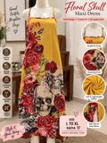 Floral skull maxi dress