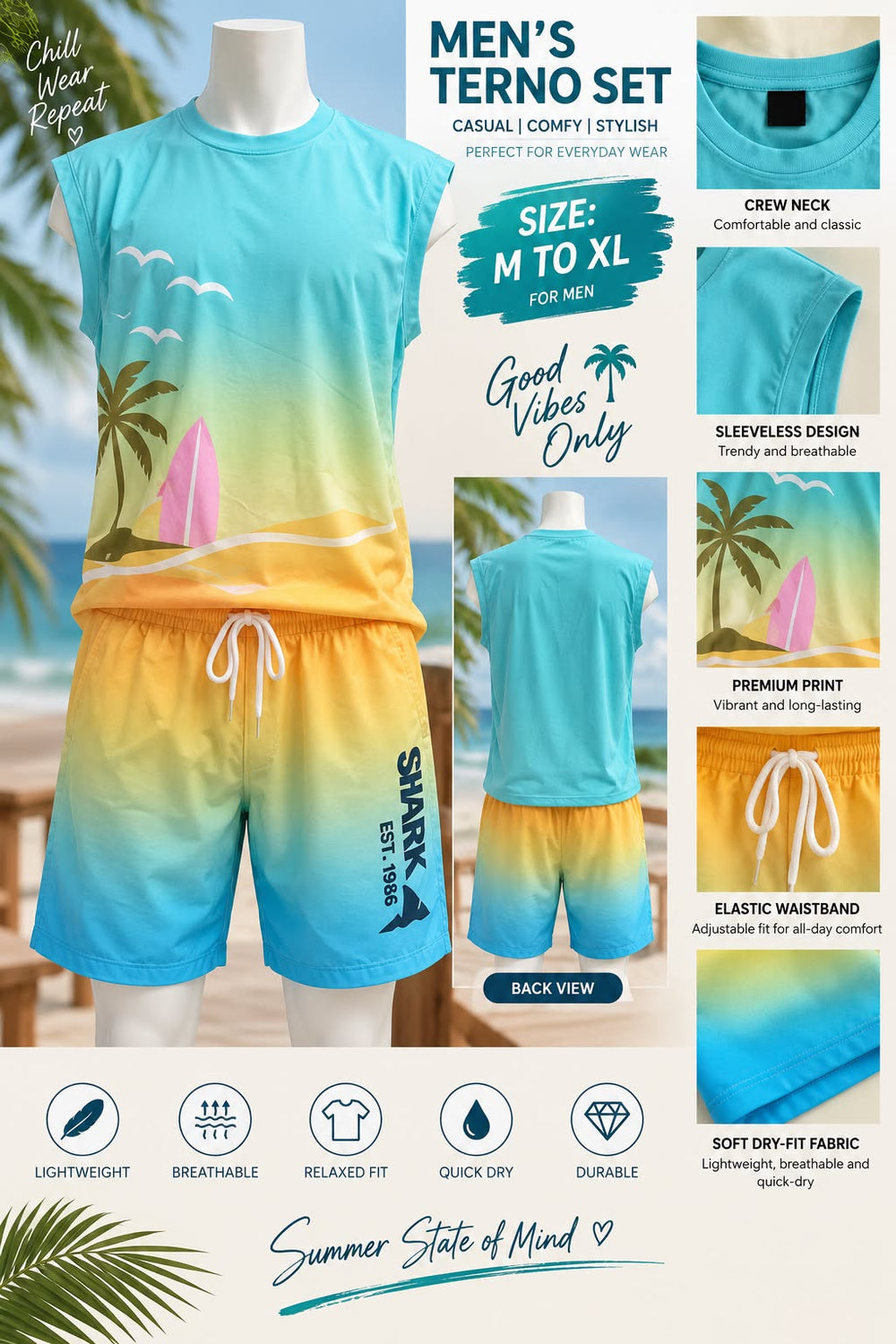 Men's terno set