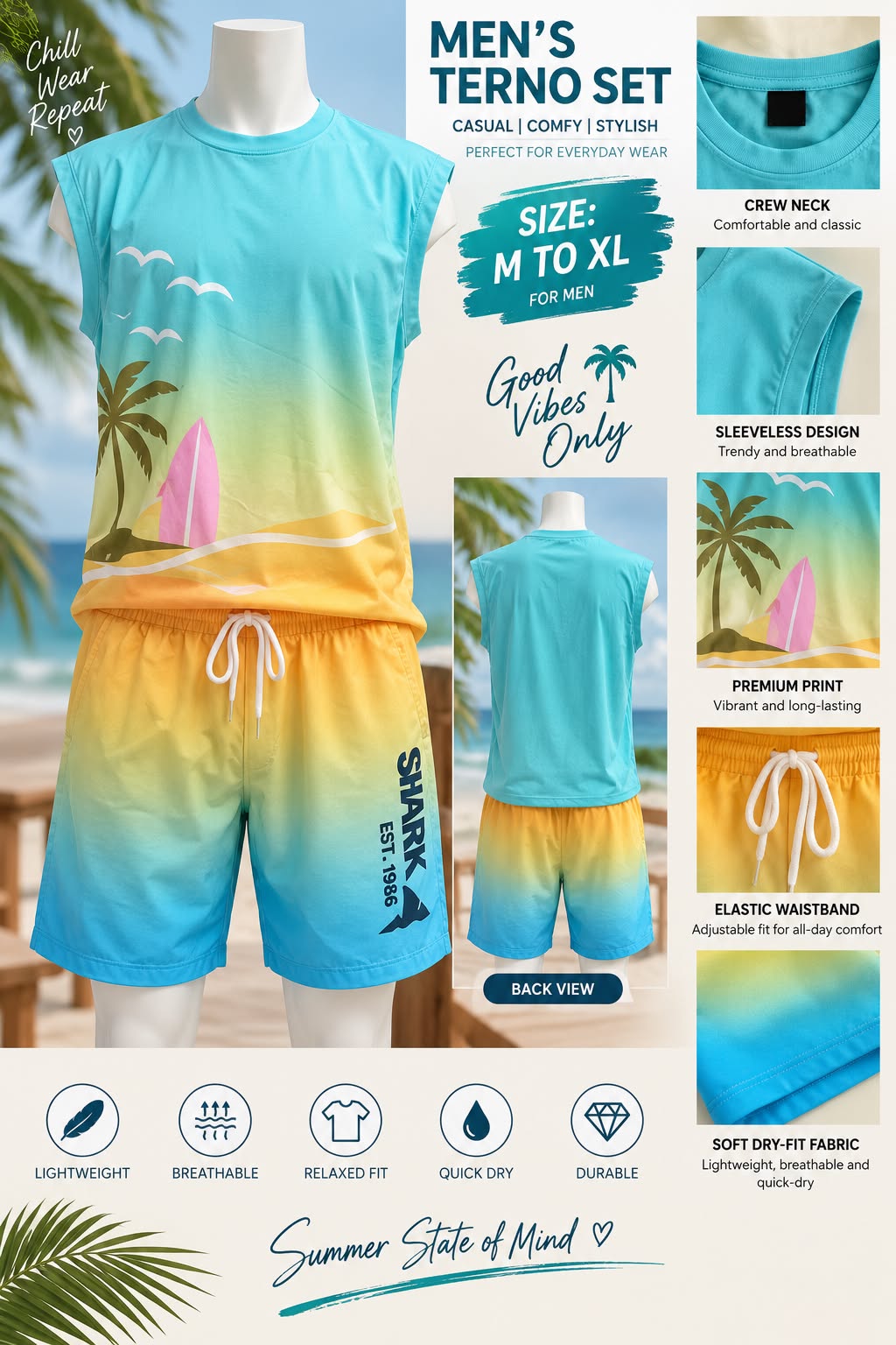 Men's terno set