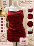 Satin ruched dress